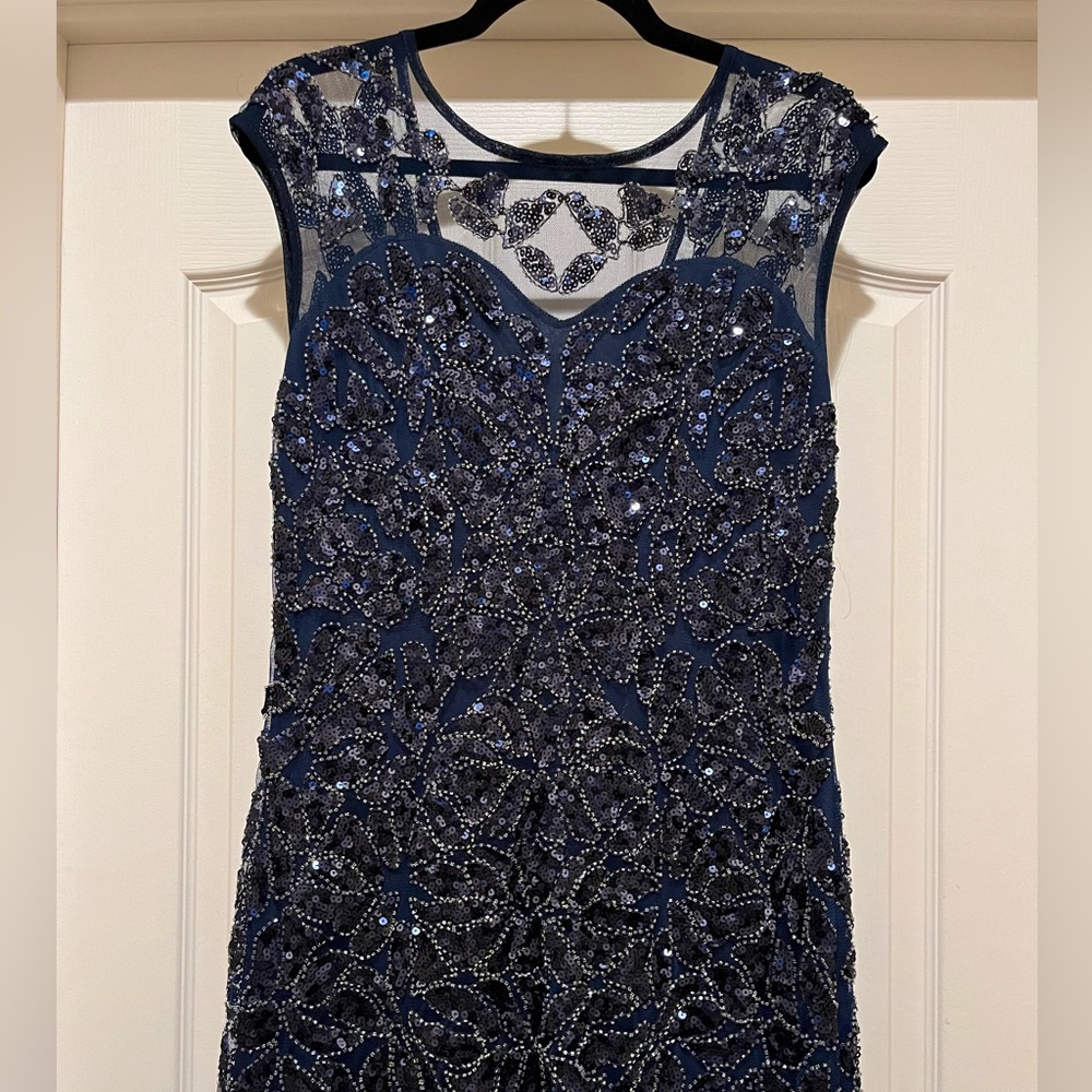 Navy Blue Formal Dress (L)